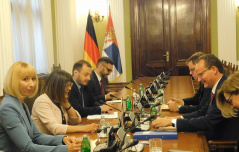 11 May 2018 The National Assembly Speaker in meeting with the Chairman of the German Bundestag’s Committee on the Affairs of the European Union